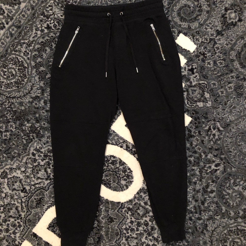 H&M sweatpants joggers with zipper pockets medium